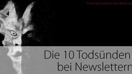 Die 10 Todsünden bei Newslettern