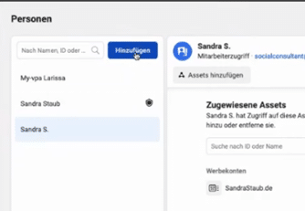 Personen im Facebook Bussiness Manager hinzufügen 