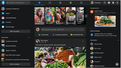 Dark Mode in Facebook 