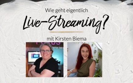 Kirsten Biemer im Talk bei Sandra Staub über Livestreaming